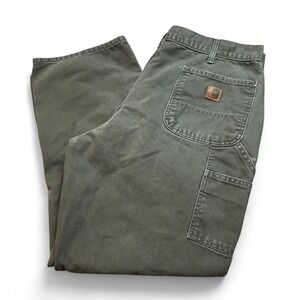 Carhartt B11 MOS Canvas Carpenter Pants Men's fits 38x31 Baggy Y2K Wide Leg